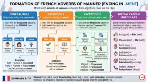 La formation des adverbes de manière en français