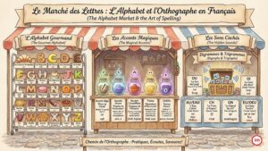 Le marché des lettres en français