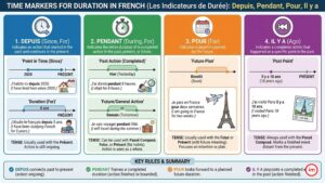 Les indicateurs de durée en français